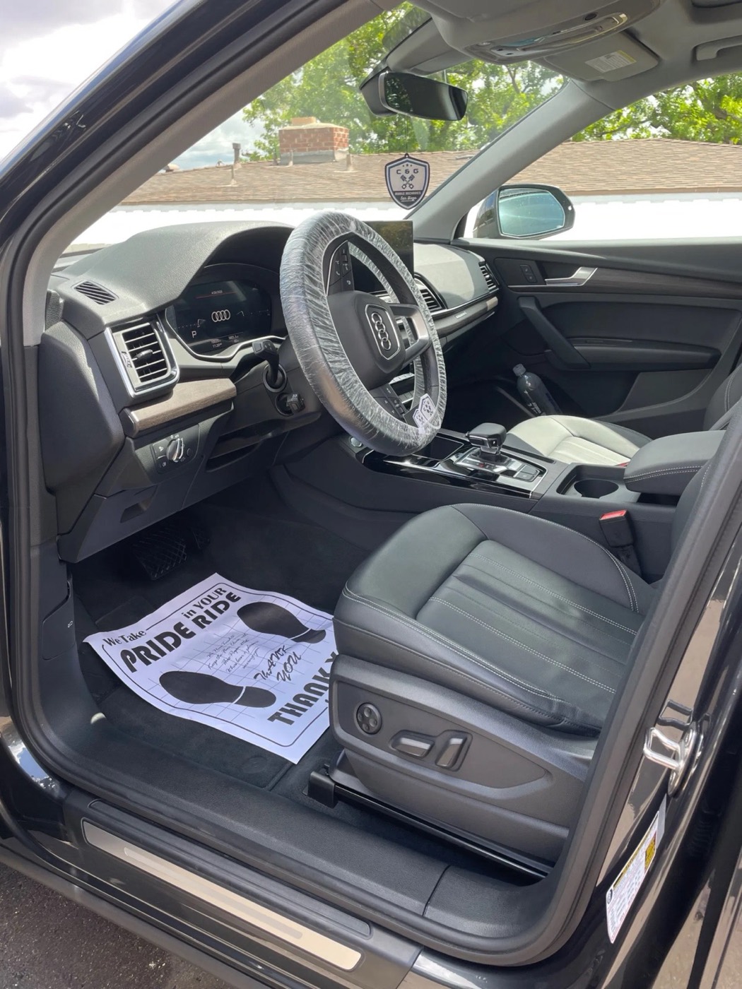 Audi SUV cabin after an interior detail